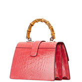 グッチ デュオニュソス クロコダイル ハンドバッグ ショルダーバッグ 2WAY 446869 ピンク レザー レディース GUCCI 【中古】